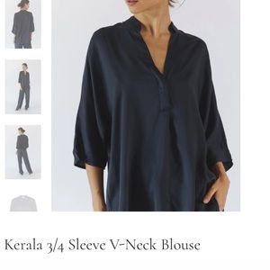 NEU NOMADS Kerala blouse midnight size small
